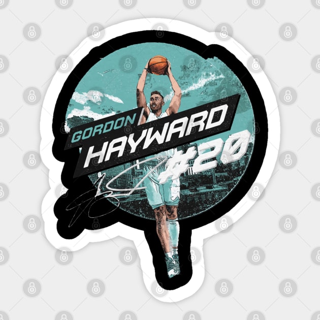 Gordon Hayward Charlotte City Emblem Sticker by Buya_Hamkac